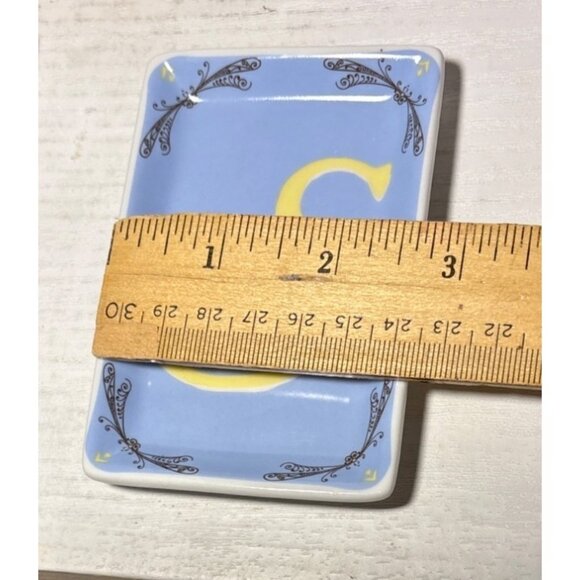 Rosanna Alphabet Studio Monogram "S" Small Tray With Original Box - Picture 9 of 10